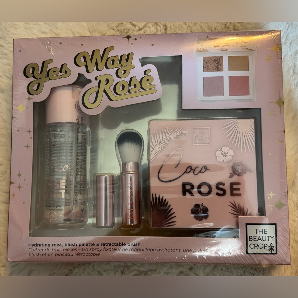 The Beauty Crop Coco Rose Face Palette and Brush Set